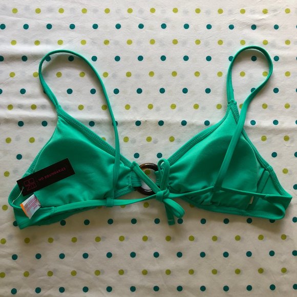 No Boundaries Teal Bikini Top - Picture 3 of 4